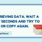 Retrieving Data. Wait A Few Seconds And Try To Cut Or Copy Again.